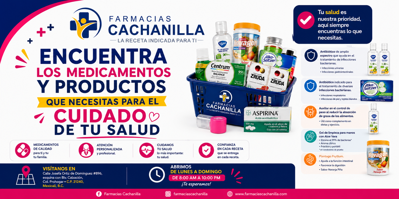 Encuentra los medicamentos y productos para el cuidado de tu salud
